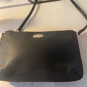 Coach Black Leather Crossbody Bag